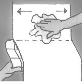 залепване на самозалепващо фолио – тапети – стъпка 3