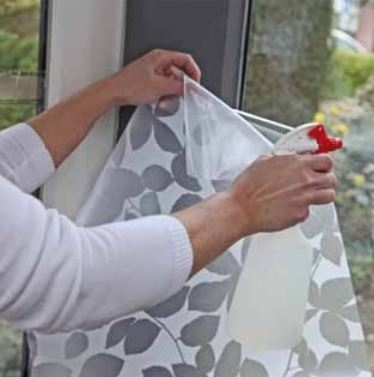 статична фолиа на прозореца - приложение - стъпка 1