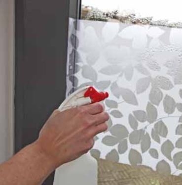 статична фолиа на прозореца - приложение - стъпка 2