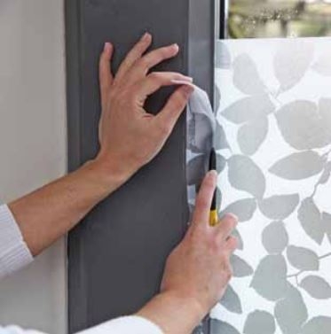 статична фолиа на прозореца - приложение - стъпка 4